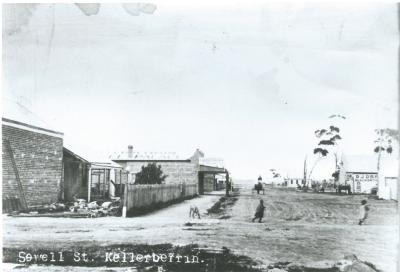 Black and White photograph.  Sewell St, Kellerberrin