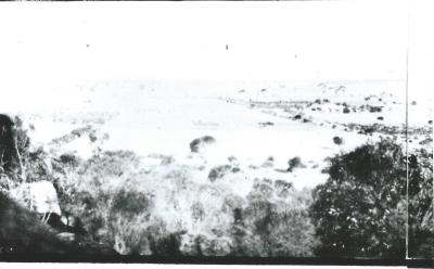 Black and White photograph View of Kellerberrin looking East from Kellerberrin Hill