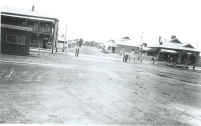 Black and White photograph.  Doodlakine Town