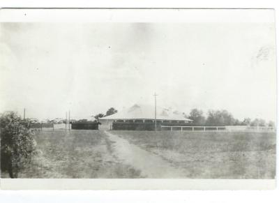 Black and white photograph.  J A McCabe residence 1926