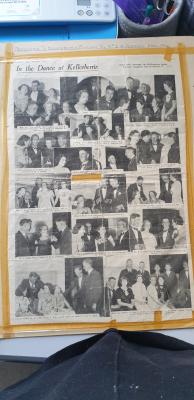 Newspaper article - social pages.  The Western Mail, September 2 1937.  Some who attended the Kellerberrin Junior Farmers inaugural ball on August 17 1937. Displayed on card and presented to the museum by Mrs D M Podmore April 1984