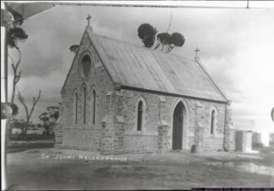 Black and White photograph.  St John's Anglican Church, Kellerberrin