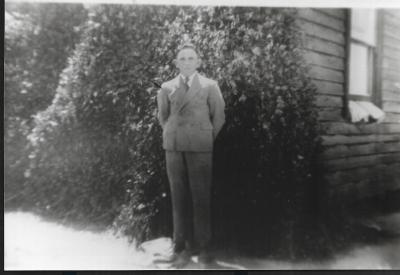 Black and White photograph.  Unknown boy - possibly O'Brien
