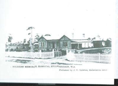 Copy of Photograph - Black and White Soldiers Memorial Hospital Kellerberrin