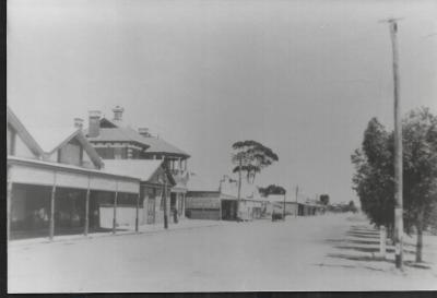 Black and White photograph.  Massingham St - looking West