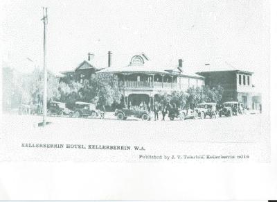 Copy of  Photograph.  Black and White Kellerberrin Hotel