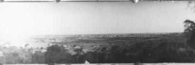 Black and White photograph View of Kellerberrin from Hill