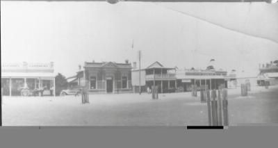 Black and White photograph.  National Australia Bank.