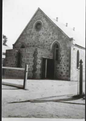 Black and White photograph.  Methodist Church Sewell St, Kellerberrin