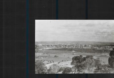 Black and white photograph.  View of Kellerberrin Hill