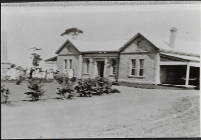 Black and White photograph.  Eastern Districts Memorial Hospital