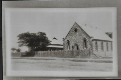 Black and White photograph.  Methodist Church