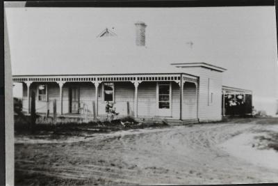 Black and White photograph.  Flour Mill House