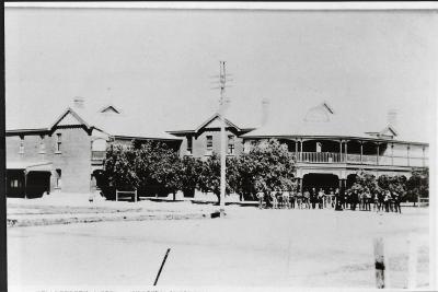 Black and White photograph Kellerberrin Hotel