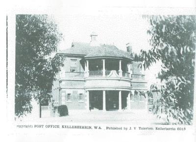 Copy of Photograph.  Black and White Post Office Kellerberrin