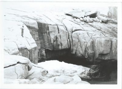 Black and White Photograph Natural Bridge Albany