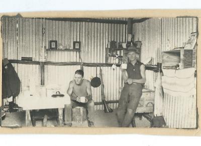 Black and White photograph.  Smoko 1927 Morrison - Doodlakine