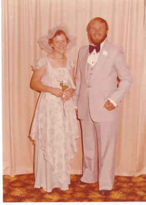 Colour photograph of Brenda Smith of Helen Smith and was bridesmaid at her sister's wedding