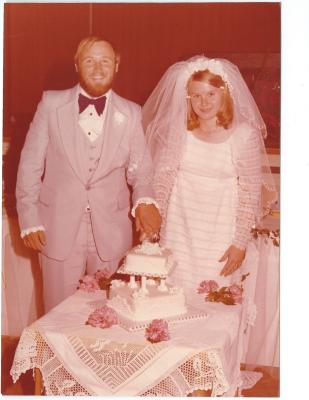 Colour photograph of Danny Healy and Helen Healy