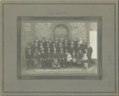 Black and White photograph.  Eastern District council Co-op conference 1928