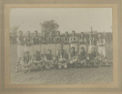 Black and white photograph. Kellerberrin Football Club 1929