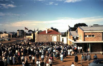 21 slides showing construction and opening of Kellerberrin Town Hall