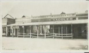 Black and White photograph Notation on back of photograph "This fire started at 2am, 18/11/1924 in Puddey's store.  The local (Champ) Fire Brigade were smartly on the ??? and did a wonderful job.  The fire had been smouldering ??? All night and gutted ...