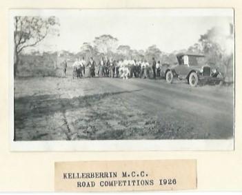 Black and White photograph Kellerberrin Motor Cycle Club Road Competition 1926