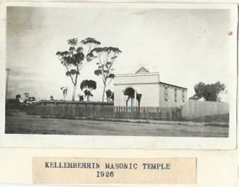 Black and White photograph Kellerberrin Masonic Temple 1926