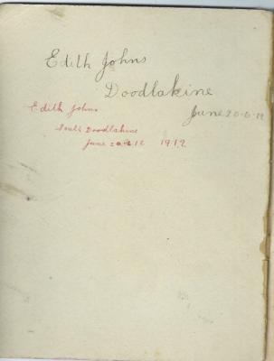 Homework Book June 20 1912 to May 21 1913
