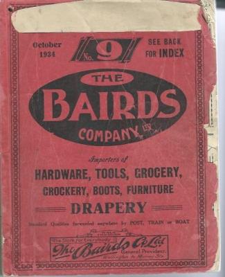 Red Cover Catalogue The Importers of Hardware, Tools, Grocery, Crockery, Boots, Furniture and Drapery