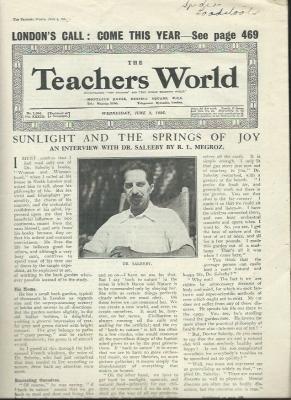 Education magazine produced as an aid for teachers, including lesson ideas general information and advertising for teaching products