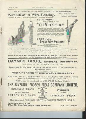 Book with cover missing. Dated July 15 1902.  Fencing and Machinery Supplies Editiorials, Journals and general information.  Stock Sales, Sheep, Cows, Horses etc