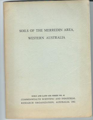 36 page booklet produced by CSIRO Soils and Land use series No 41 by E Bettenay and F J Hingston