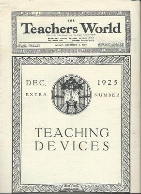 Educational magazine produced as an aid for teachers including lesson ideas general information and advertising for teaching products