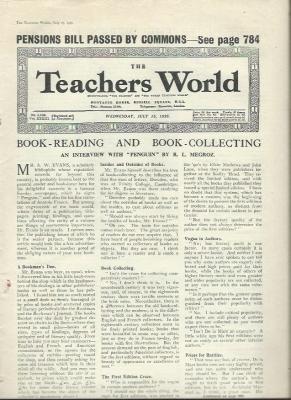 Educational magazine produced as an aid for teachers, including lesson ideas, general information and advertising for teaching products