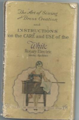 102 page instruction book, on the care and use of the White Rotary Electric Sewing Machines