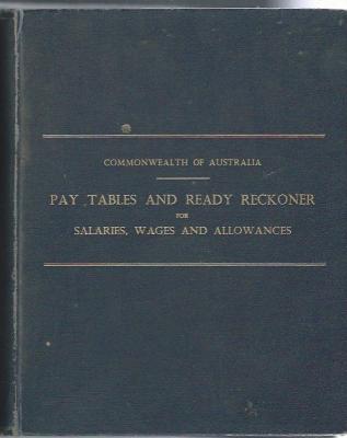 539 page Reference Book issued  by Commonwealth of Australia. No date but as it is referring to Dollars and not Pounds, we can assume post 1966