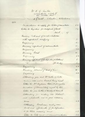 8 November 1919 - Machinery Inspection Certificate 31/10/1923 Machinery Inspect Cert 12/11/1923 Probate Eli Scutter 1923 Administration of the Estate of Eli Scutter 13/11/1935 Wesfarmers receipt H C Scutter 15/4/1942 Cert of Discharge E J Scutter