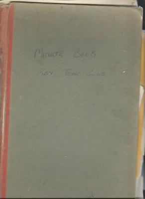 Minute Book and Financial records/correspondence. 16/12/1947 to 8/10/1959