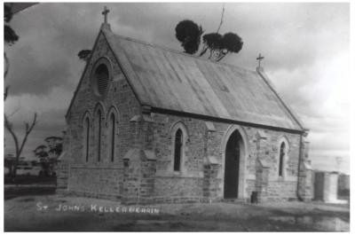 Black and White photograph.  St Johns Anglican Church