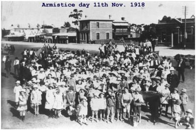 Black and White photograph Armistice Day