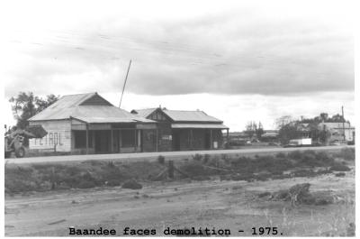 Black and White photograph Baandee faces demolition