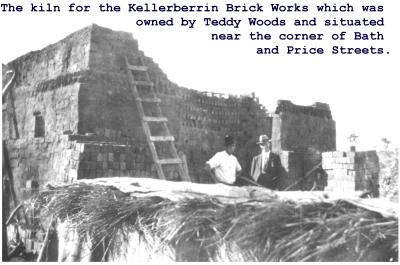Black and White photograph of the kiln for the Kellerberrin Brick Works which was owned by Teddy Woods and situated near the corner of Bath and Price Streets