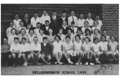 Black and white photograph Kellerberrin School 1930