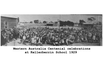 Black and White photograph West Australia Centennial celebrations at Kellerberrin School 1929