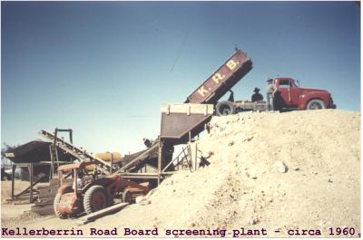 Colour photograph of Kellerberrin Road Board screening plant