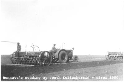 Black and White photograph Bennett's seeding at South Kellerberrin circa 1950