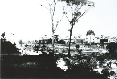 Black and White photograph.  Central Massingham Street looking East