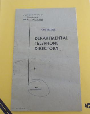 WAGR DEPARTMENT TELEPHONE DIRECTORY